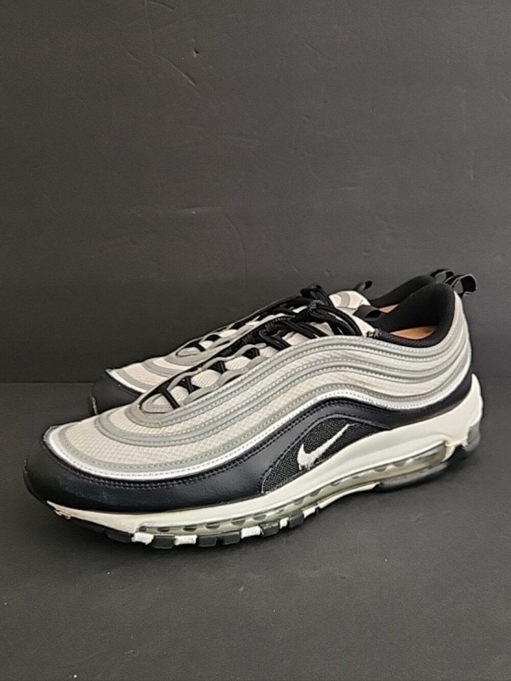 Nike Air Max 97 Black White Gray Men's Low Top Sneakers Size 12